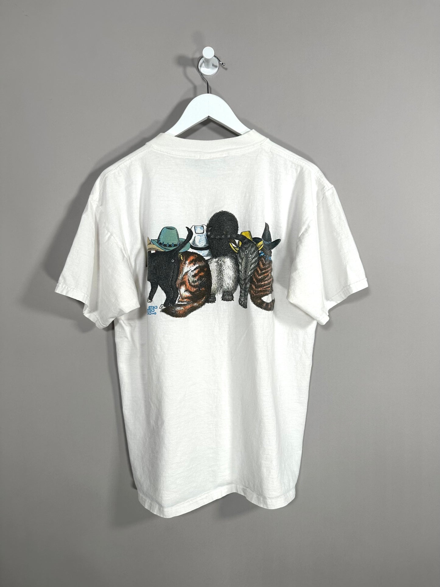 90s Cats T Shirt - M (Tagged L)