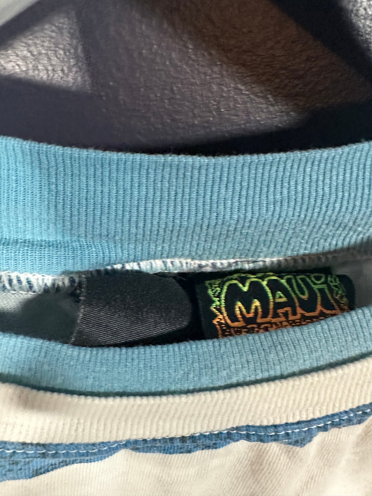 90s Striped T Shirt - Boxy L