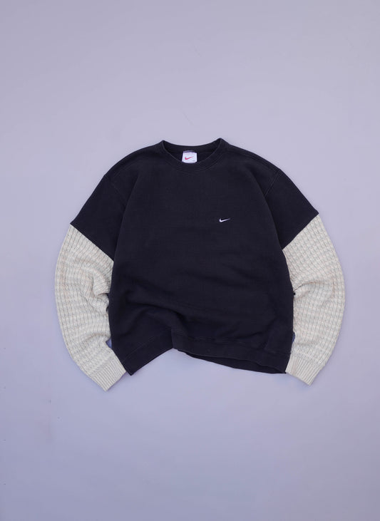 90s Nike Sweatshirt (Waffle Sleeves) - XXL
