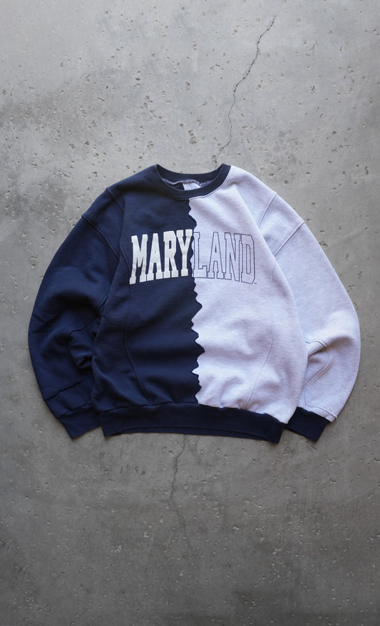 90s Maryland Split Crew - L