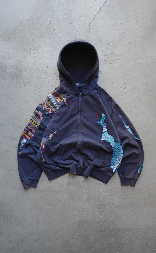 90s Polo Zip Up - XL