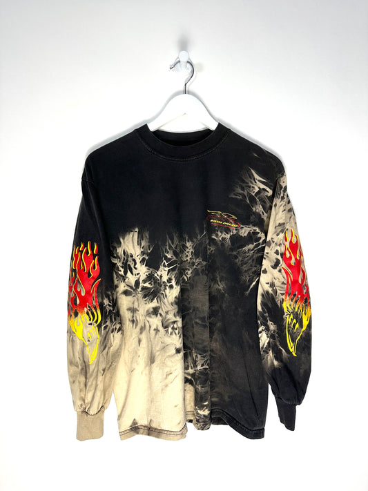 90s Biker Long Sleeve T Shirt - L