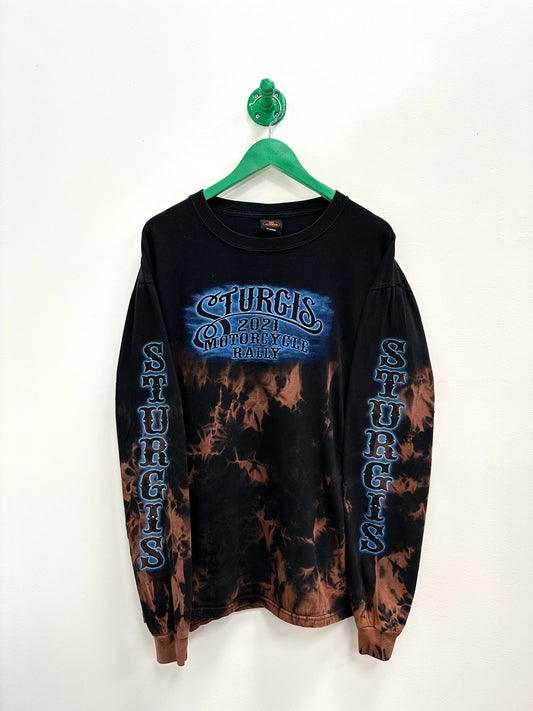 Vintage Motorcycle Long Sleeve T Shirt - L