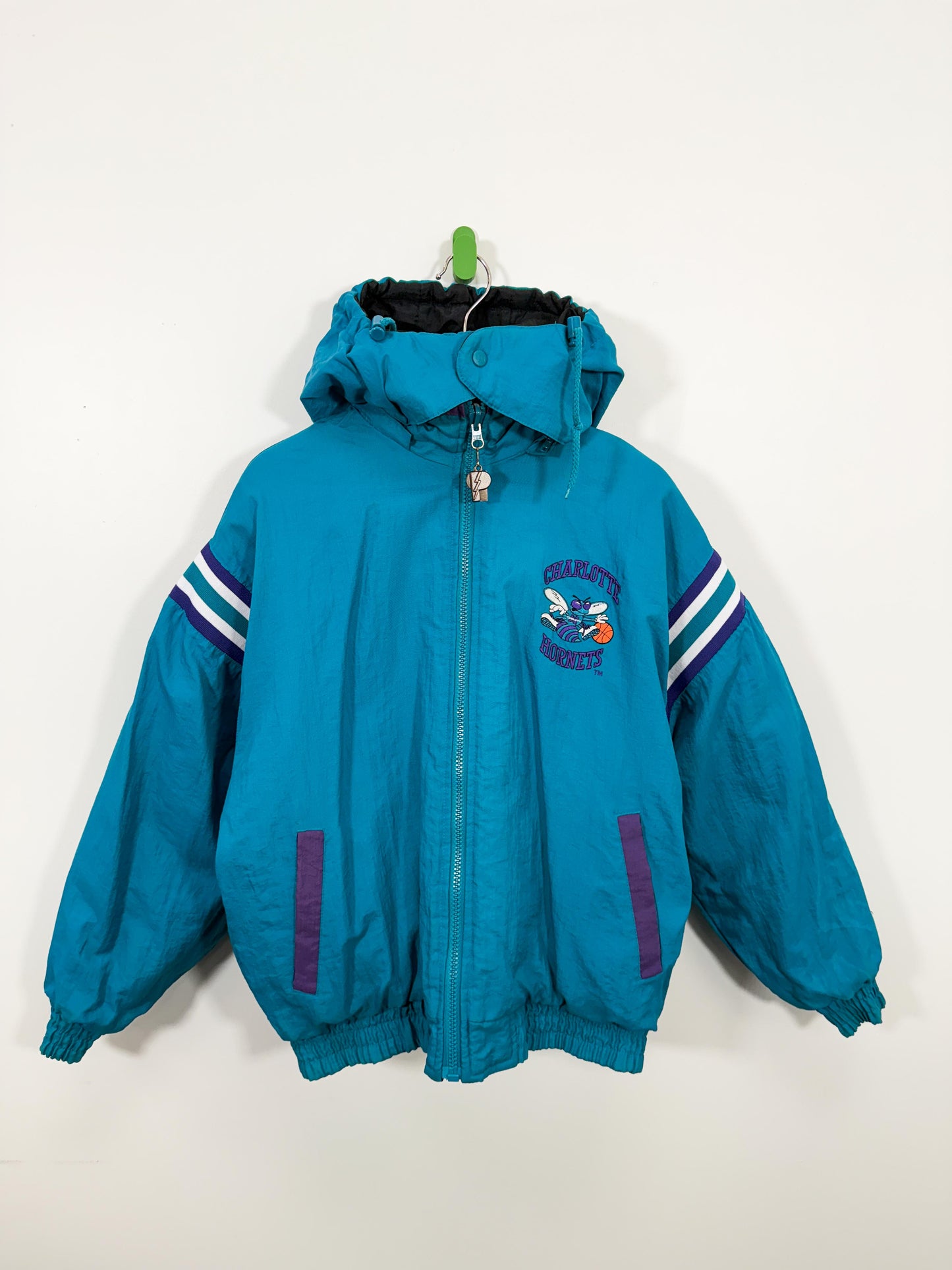 1990s Charlotte Hornets Reversible Jacket - M