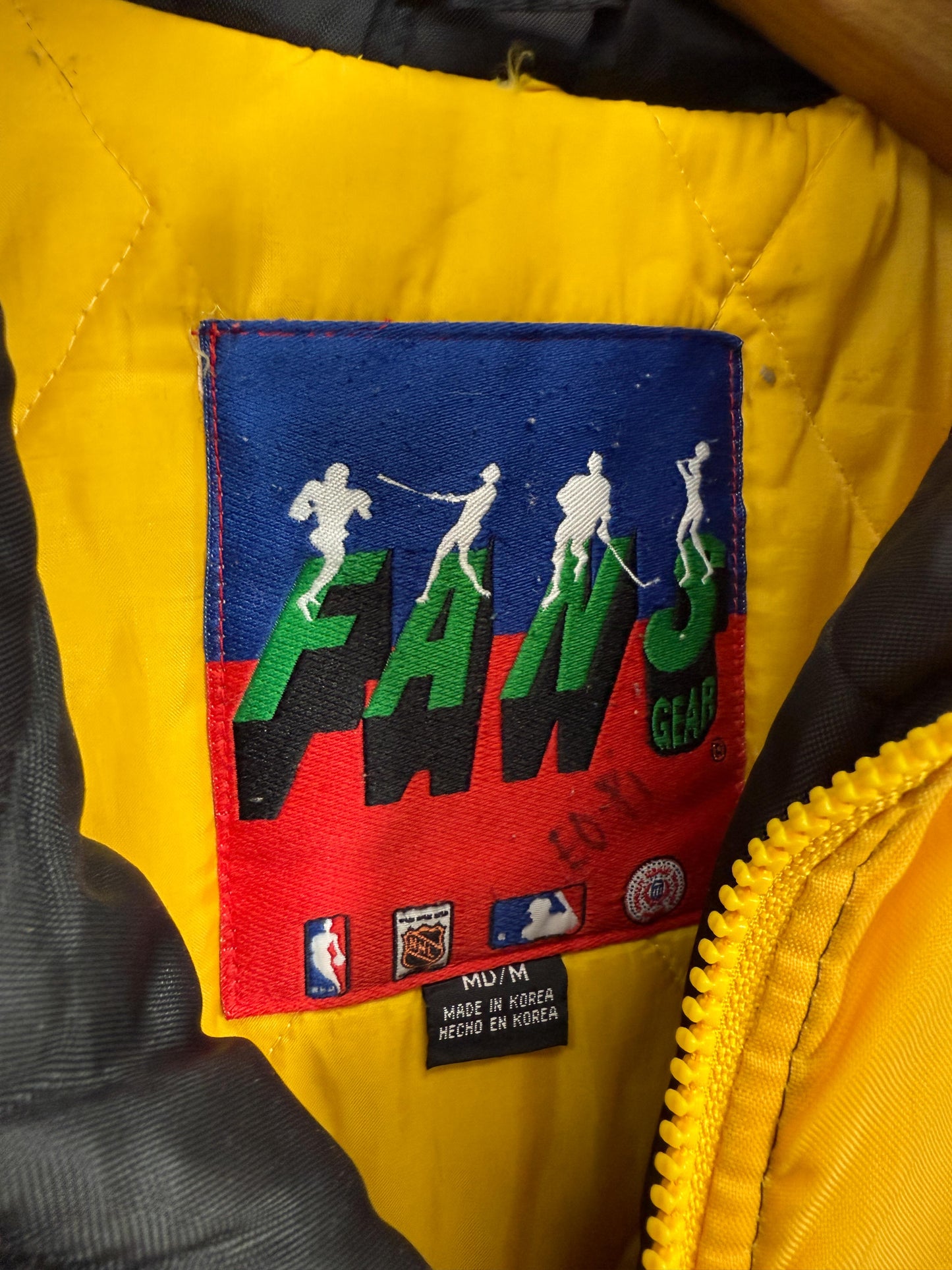 90s Pittsburgh Penguins Puffer Jacket - M