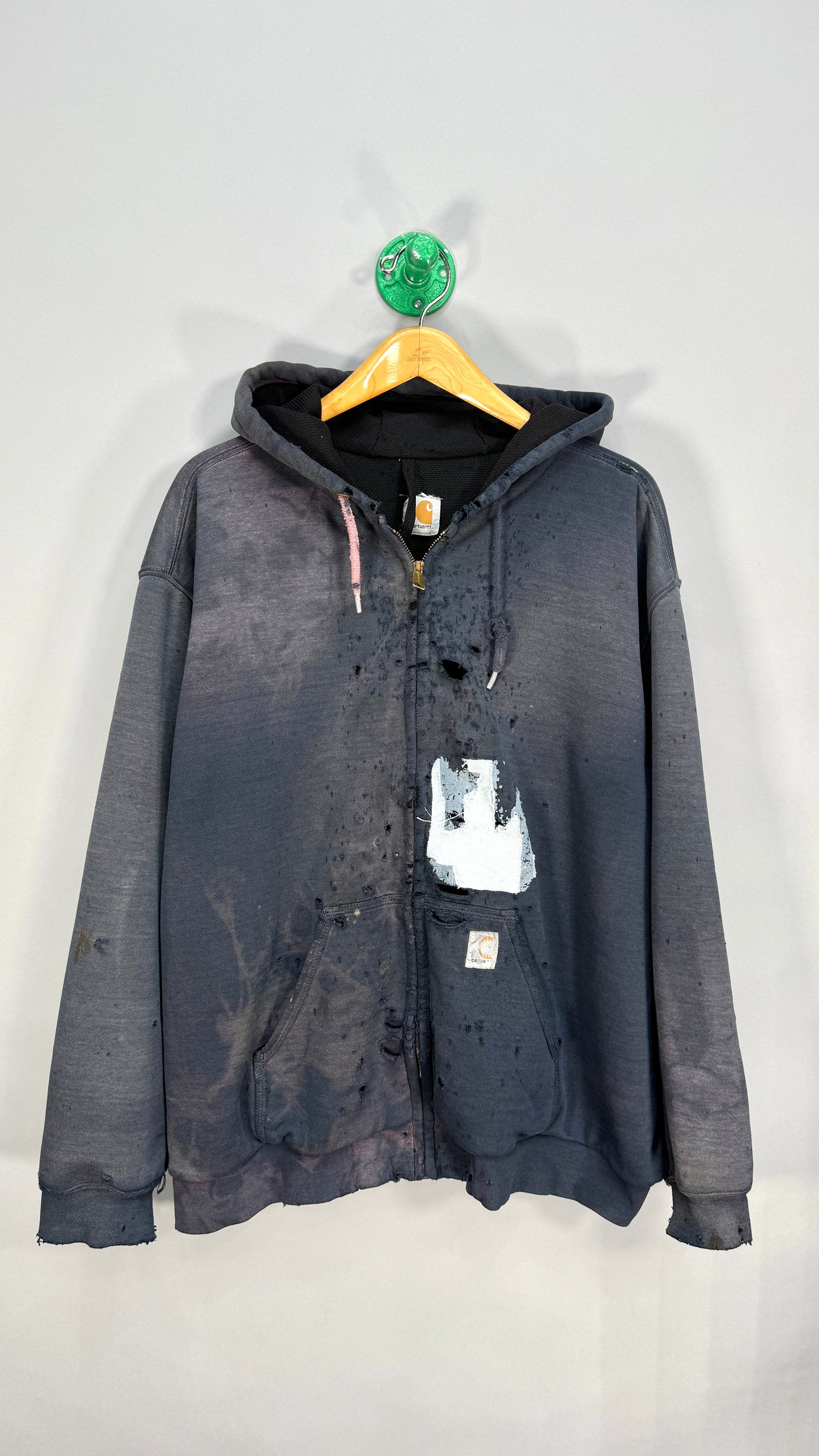 Carhartt Zip Up Hoodie (Thrashed) - XXL