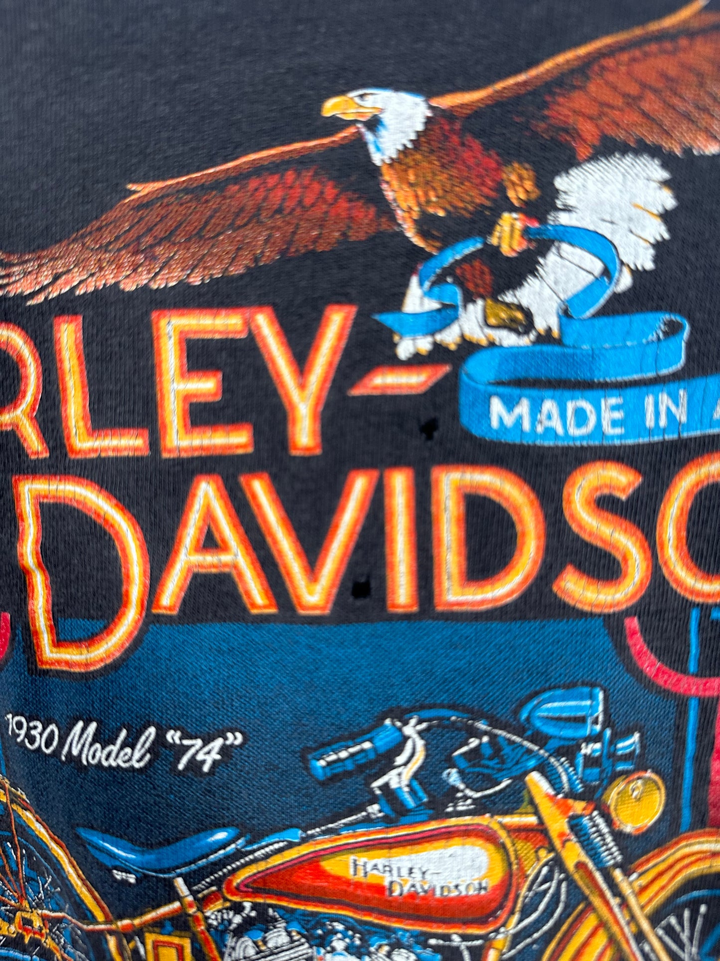 80s Harley Davidson T Shirt - M