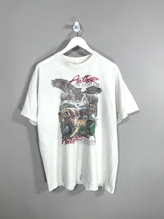 90s Christ Nature T Shirt - L/XL