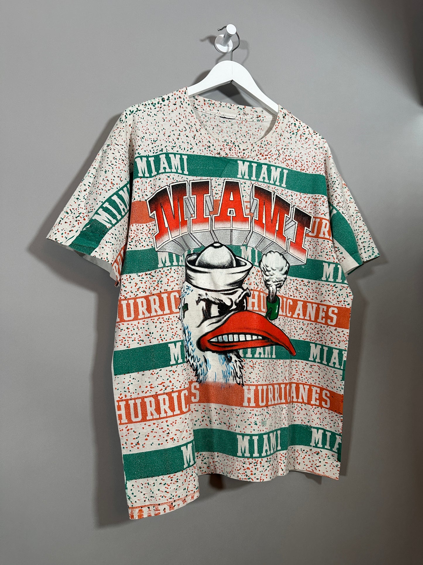 90s Miami Hurricanes T Shirt - L/XL