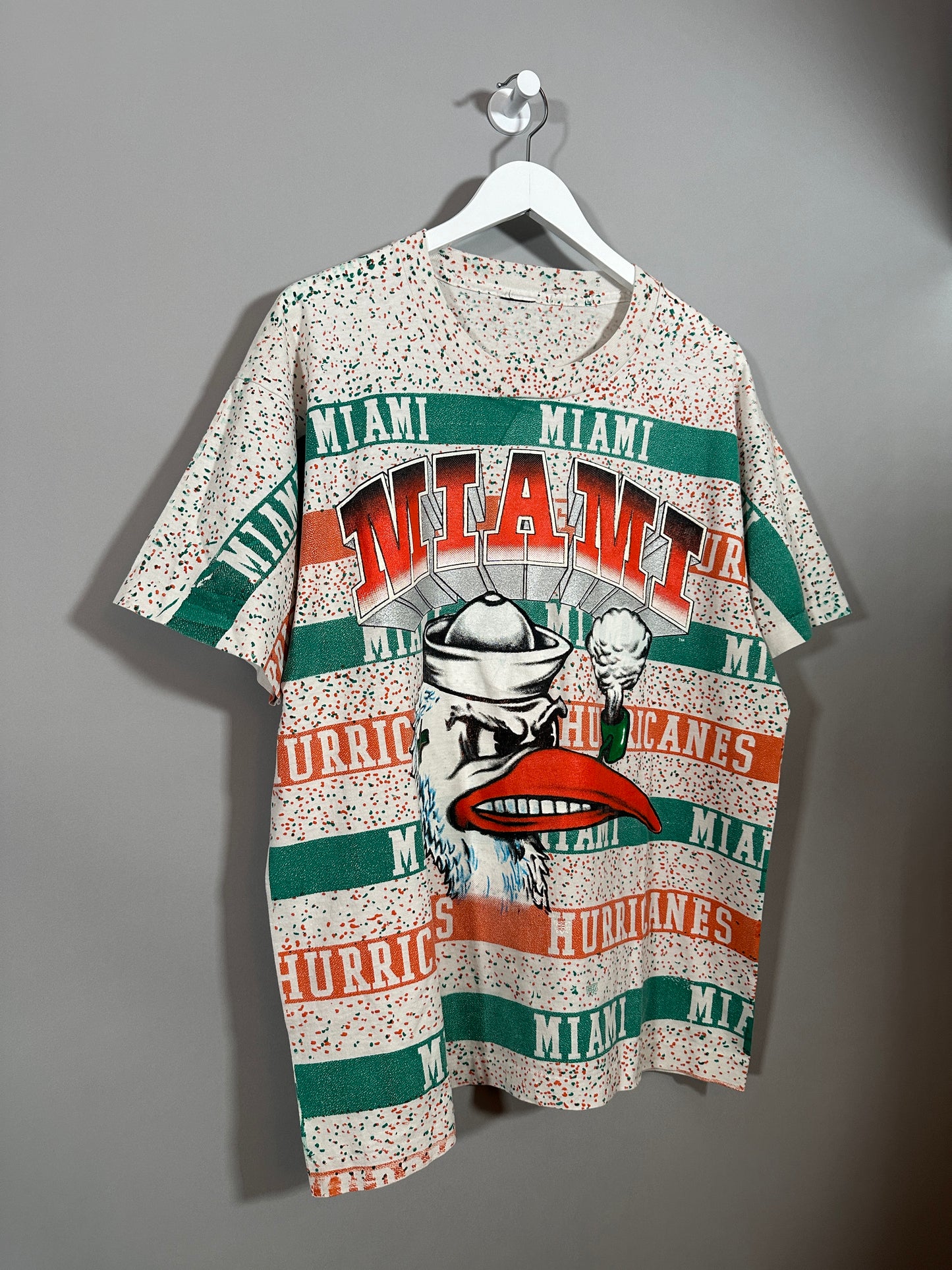 90s Miami Hurricanes T Shirt - L/XL