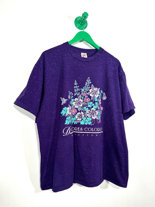 90s Floral T Shirt - XL