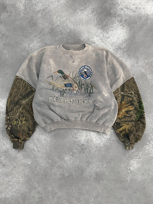 90s Nature Sweatshirt - M (Cropped)