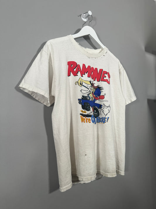 90s Ramones T Shirt - M