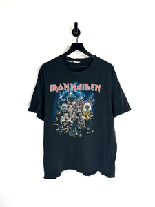Distressed Iron Maiden T Shirt - XL