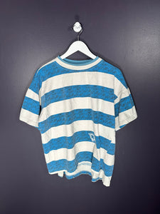 90s Striped T Shirt - Boxy L