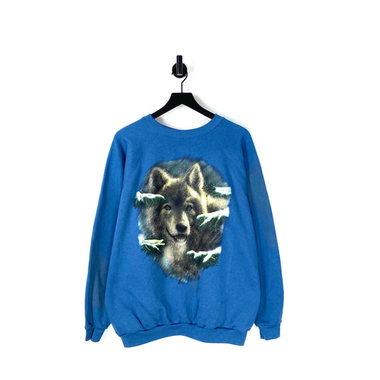 90s Wolf Sweatshirt - XL